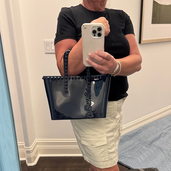 Carmen Sol NWT  Navy Blue Women's Tote Bag - Picture 4 of 11